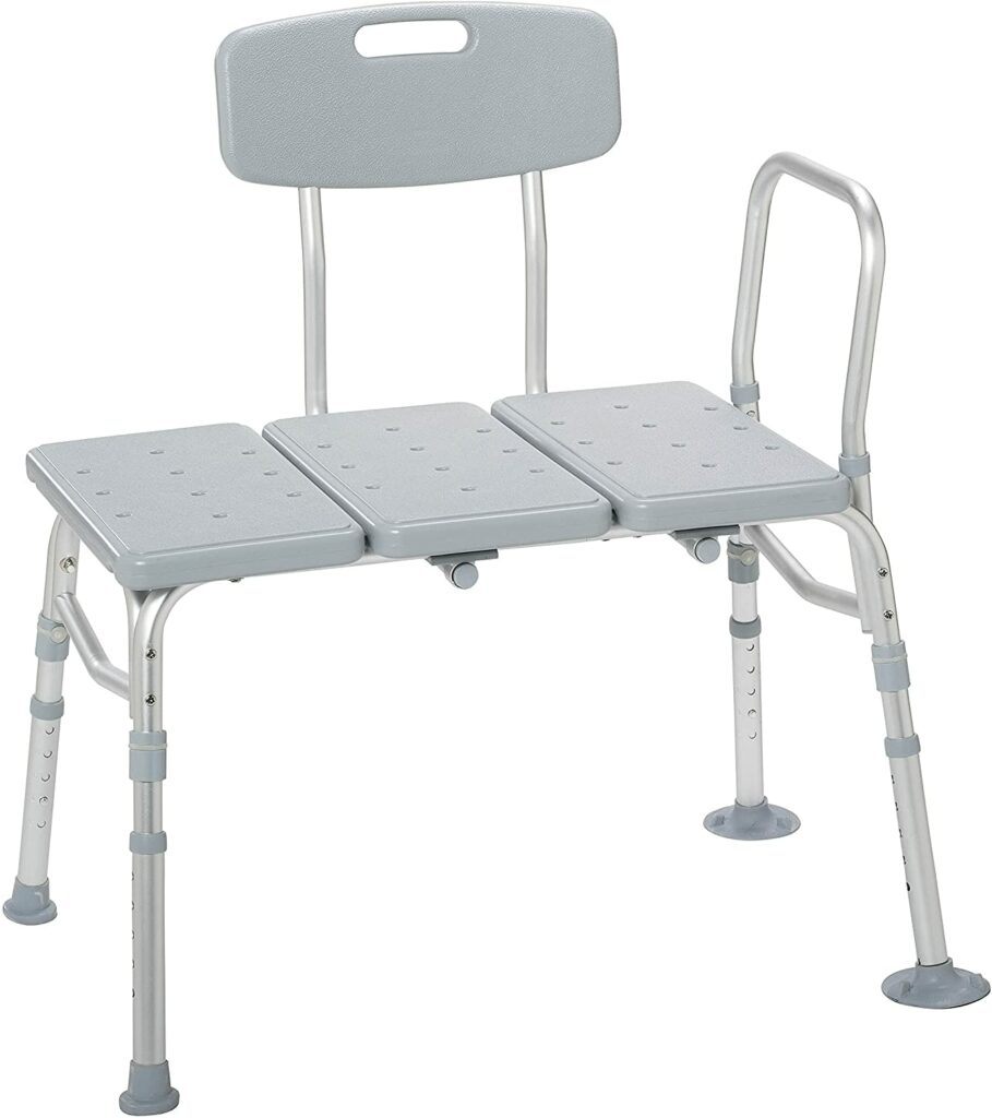 Best Shower Transfer Bench-Drive Medical Tub Transfer Bench For Bathtub with Adjustable Backrest