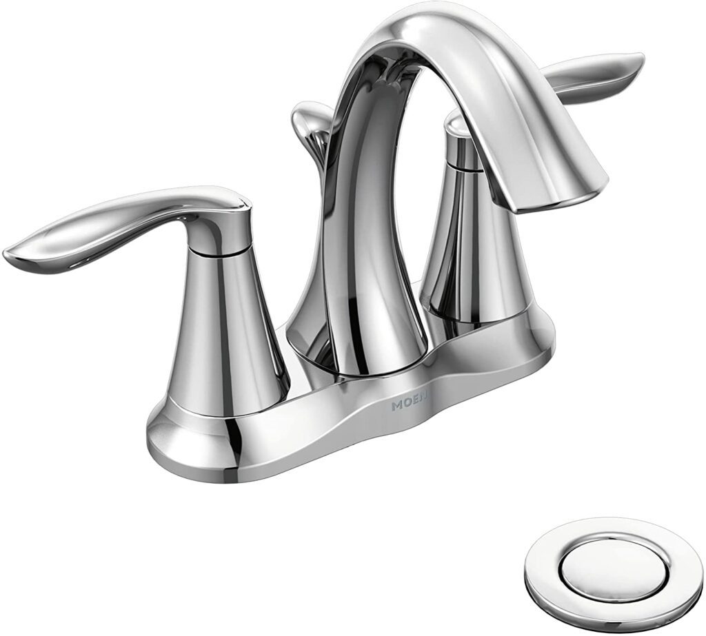 ADA Compliant Faucet - Moen 6410 Eva Two-Handle Centerset Bathroom Sink ADA Compliant Faucet 