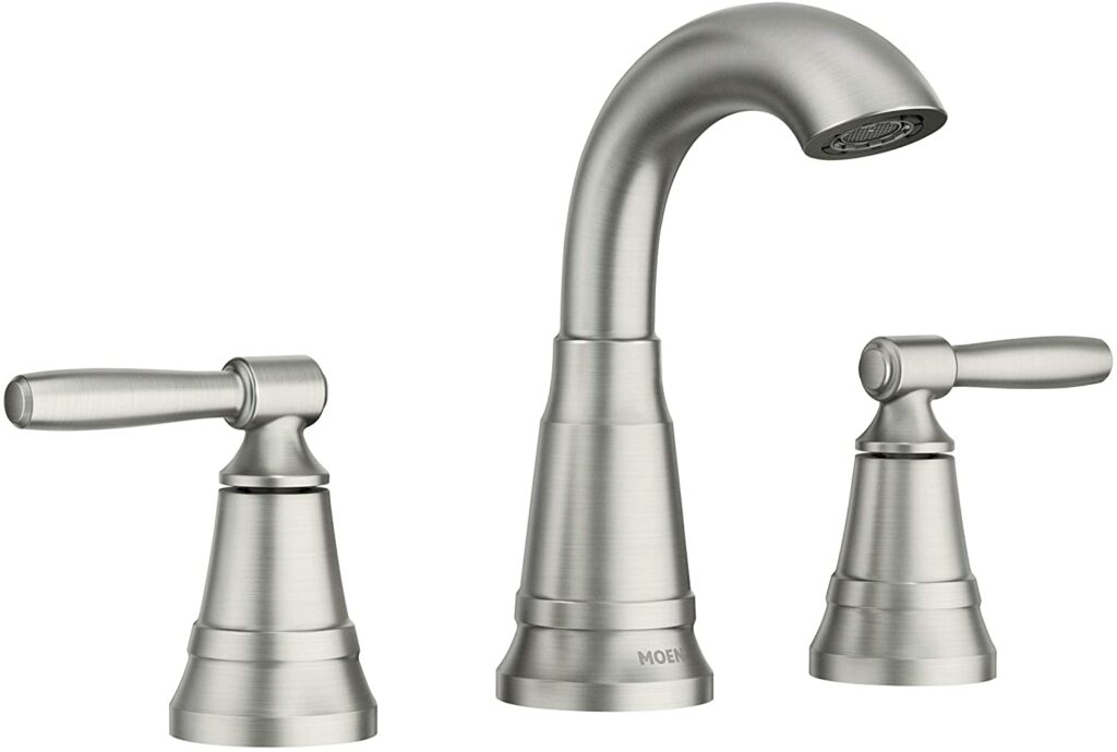ADA Compliant Faucet - Moen 6410 Eva Two-Handle Centerset Bathroom Sink ADA Compliant Faucet