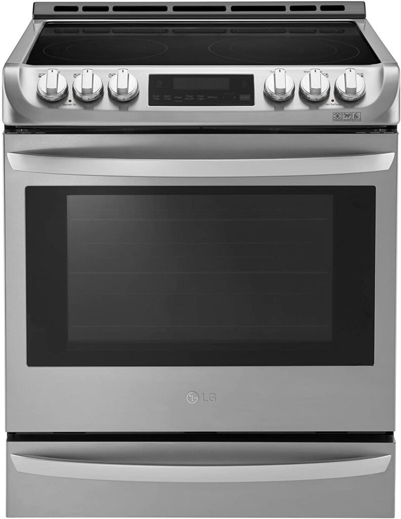 The Best ADA Compliant Range- LG Stainless Steel Electric Slide-In Smoothtop Range - Convection  oven