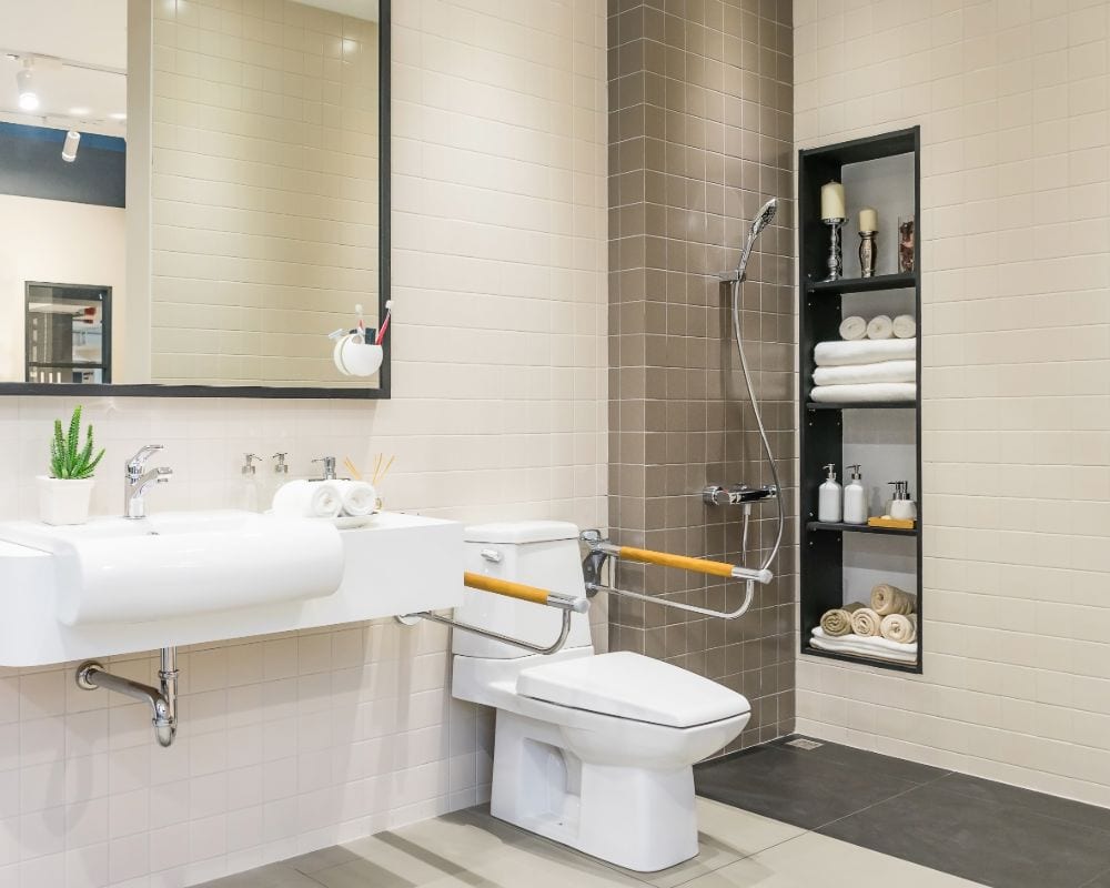ADA Bathrooms - ADA Bathroom Grabs bars toilet ADA Sink