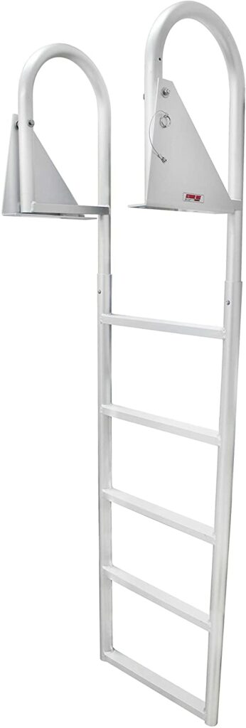 Boat Ladders For Elderly - Extreme Max  Flip-Up Dock Ladder - 5-Step