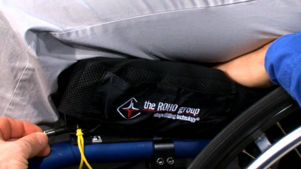 how to inflate a ROHO wheelchair cushion