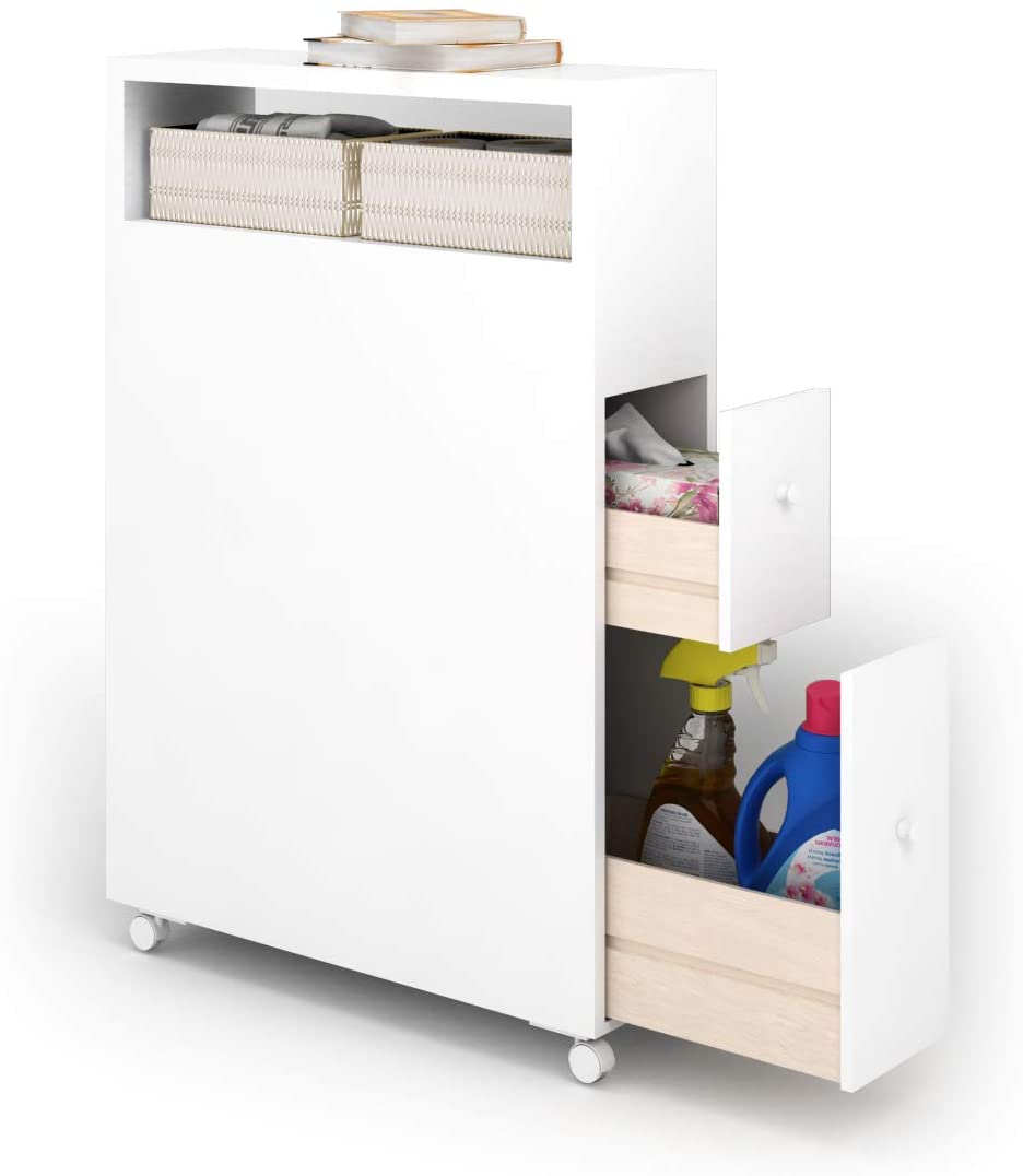 freestanding cabinet for linen storage