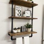 Shelving Units Above the Toilet