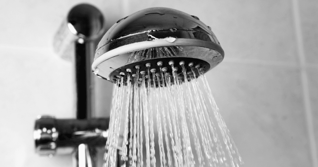 How to Install A Grab Bar In A Fiberglass Shower: Shower Head