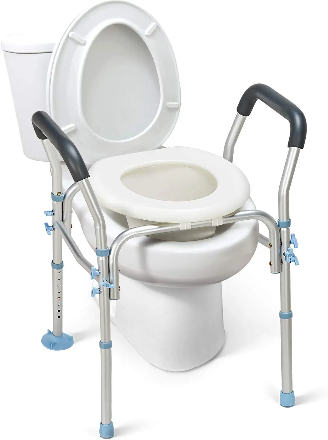 toilet seat raiser with legs