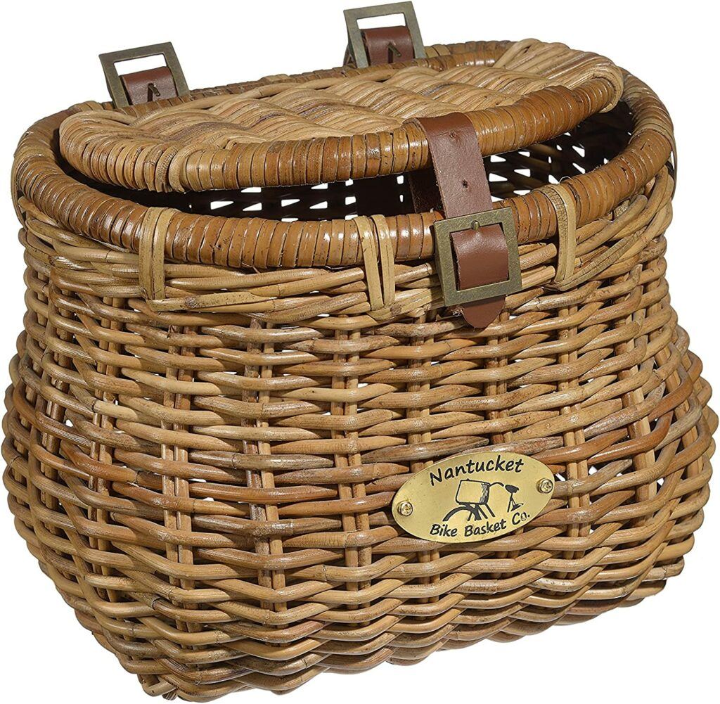 front bike baskets - . Nantucket Bicycle Basket Co. Madaket with Lid