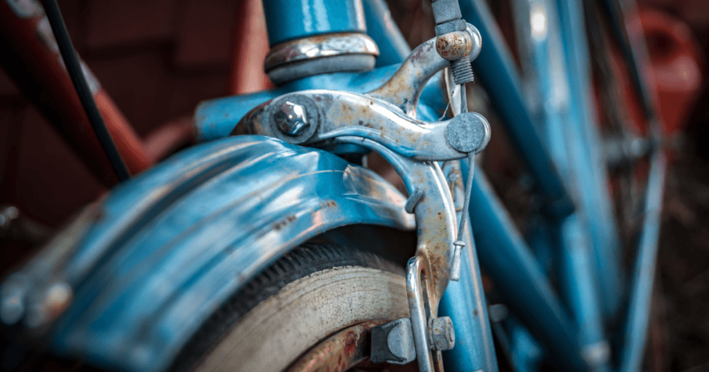 changing brake pads on a bike