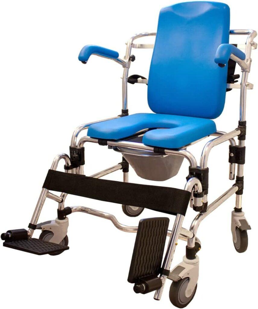 Roll In Shower Chairs For Disabled- Caspian Professional Mobile Shower