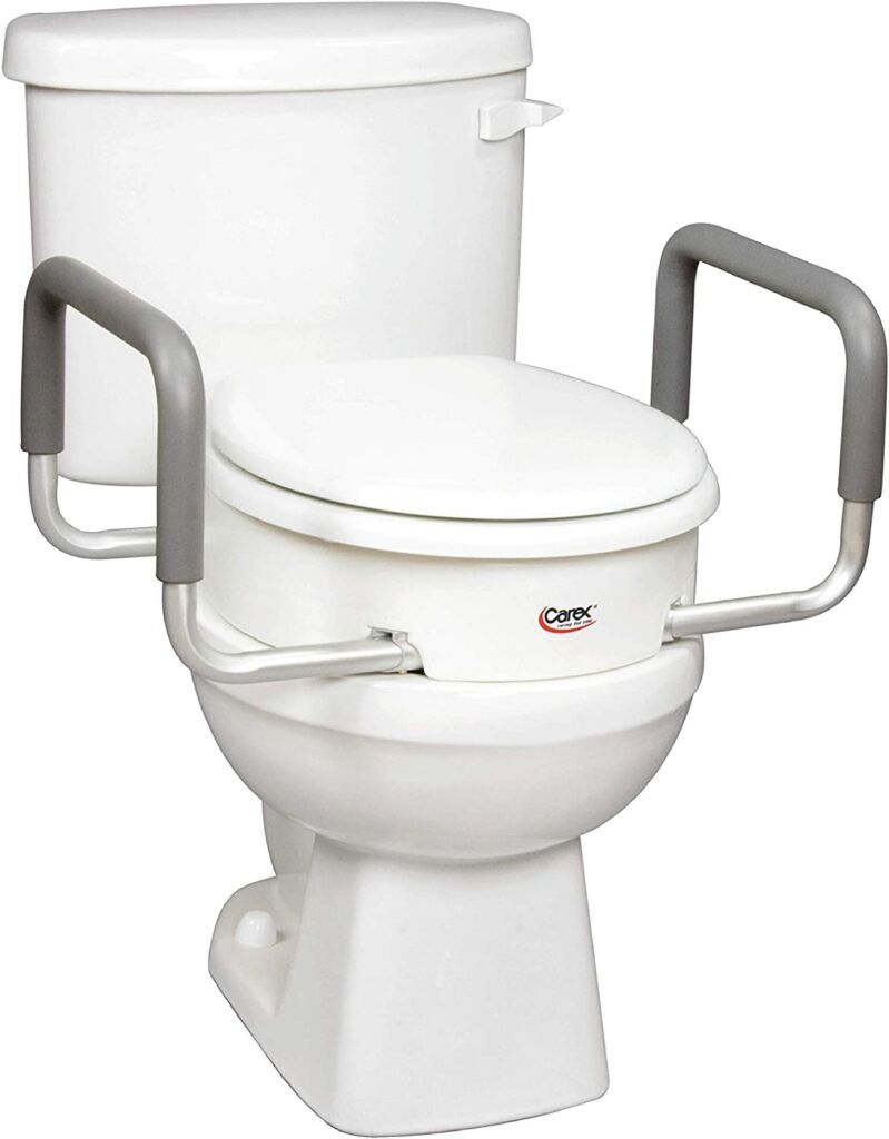 Best High Toilet Seats for Disabled- Carex Raised Toilet Seat