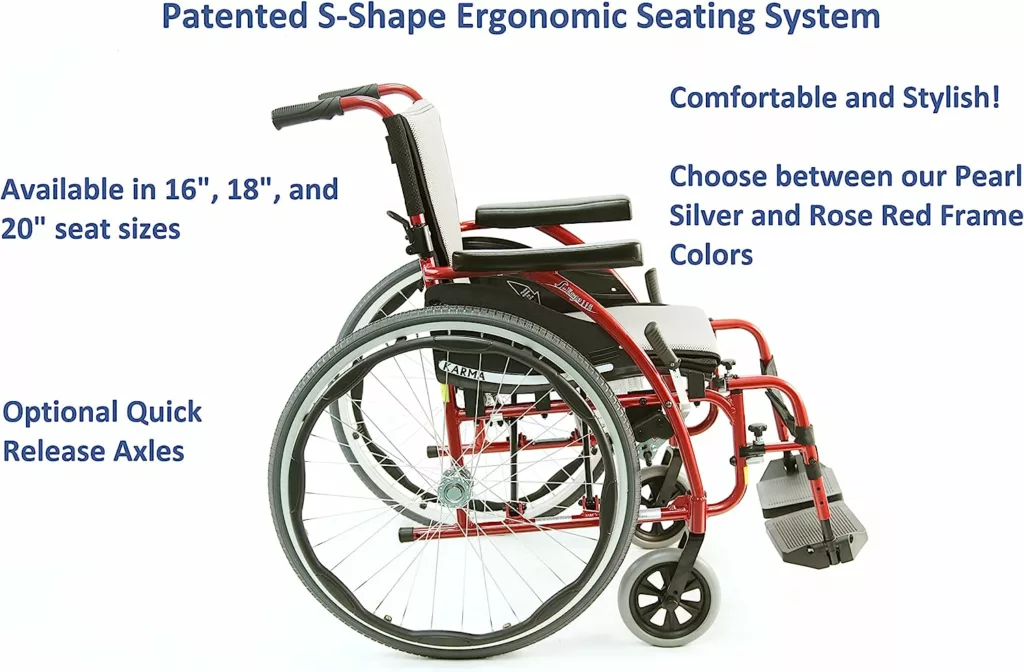 Karman S-115 Ergonomic Wheelchair-Features