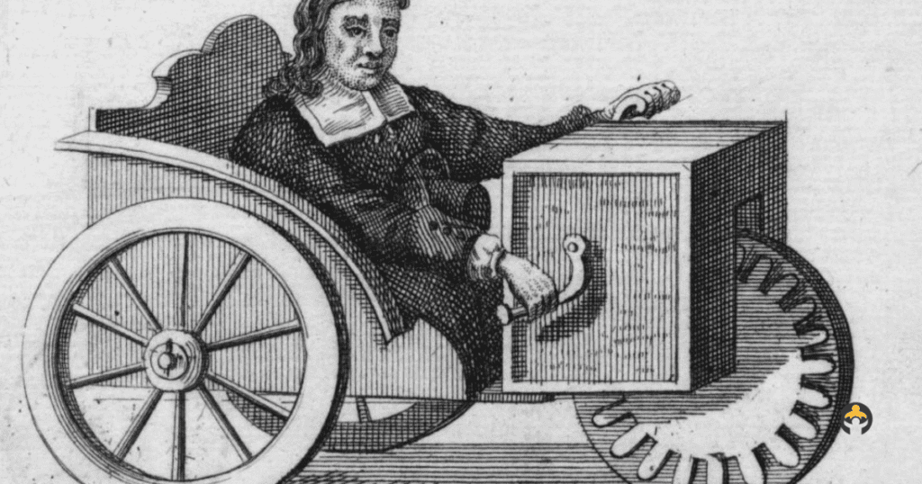 The History Of The Wheelchair-Stephan Farffler's self-propelling chair