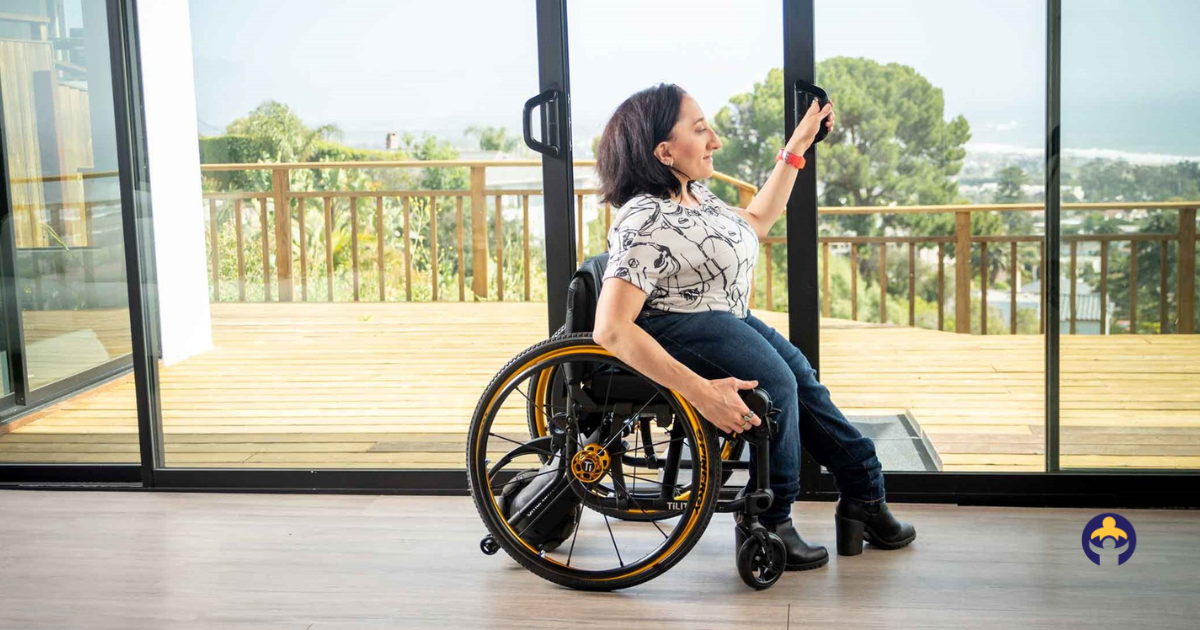 The History Of The Wheelchair-woman in wheelchair made for her