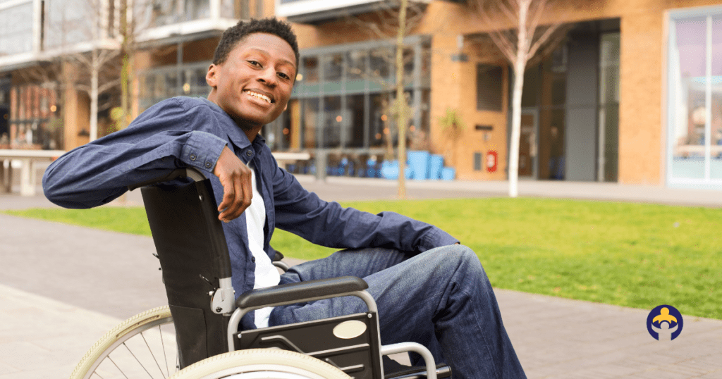 Karman  LT 980 Ultra Lightweight Wheelchair-man in wheelchair smiling