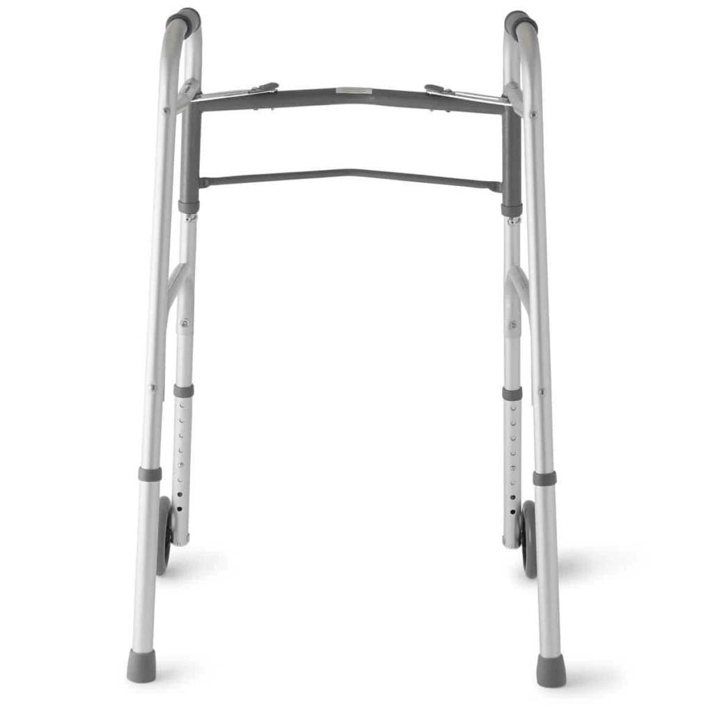 Standard Walker with two wheels