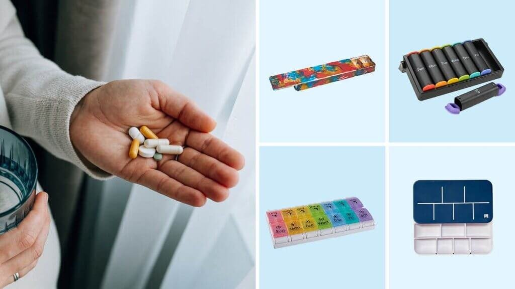 Daily medicine/vitamins organizer box