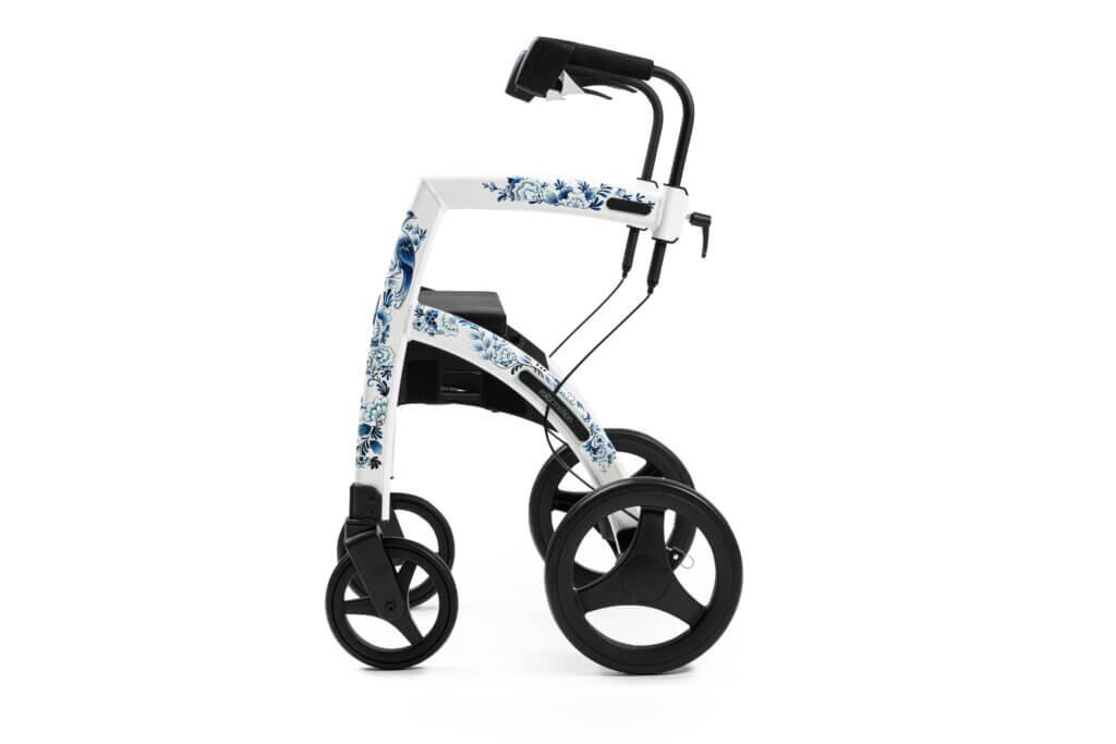 Mobility Aids: Choosing the Right Support for Safety and Independence
Beautiful Rollator with a great blue and white design on it