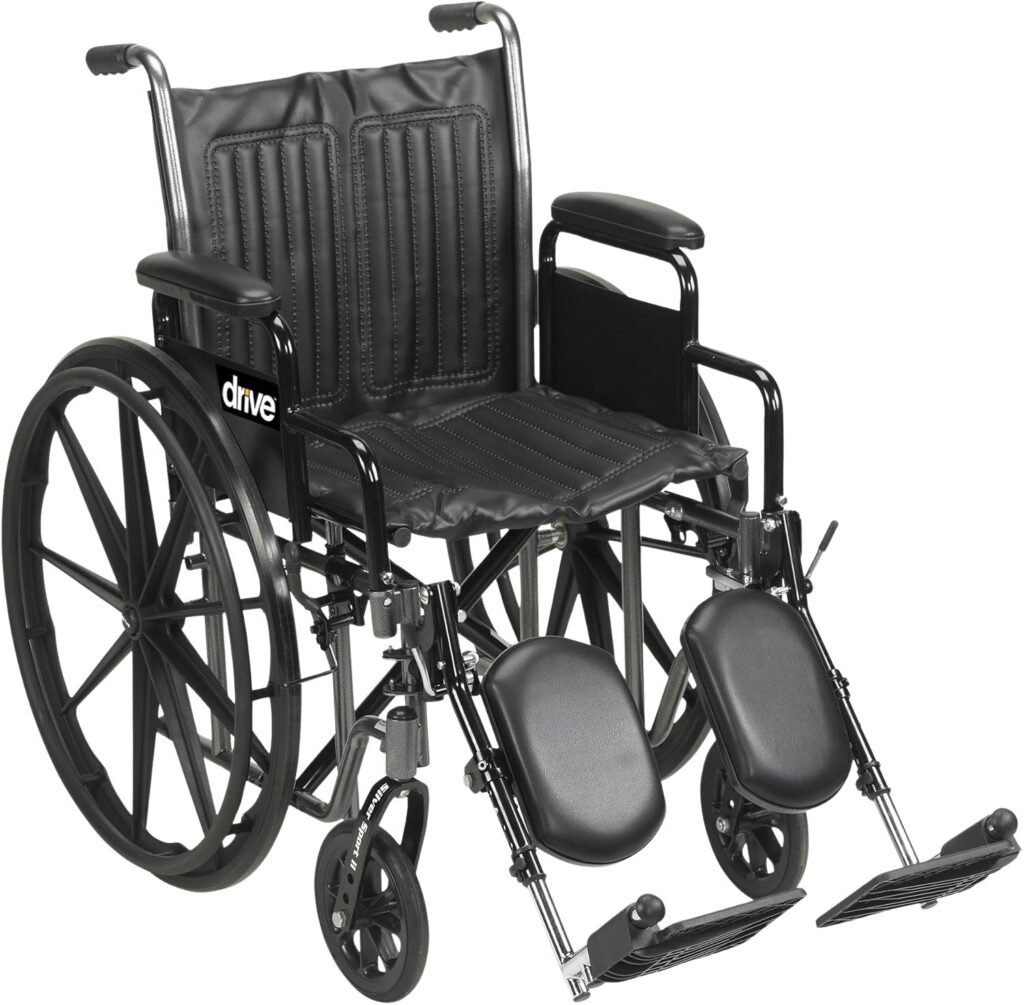 Drive Medical Silver Sport 2 Folding Wheelchair